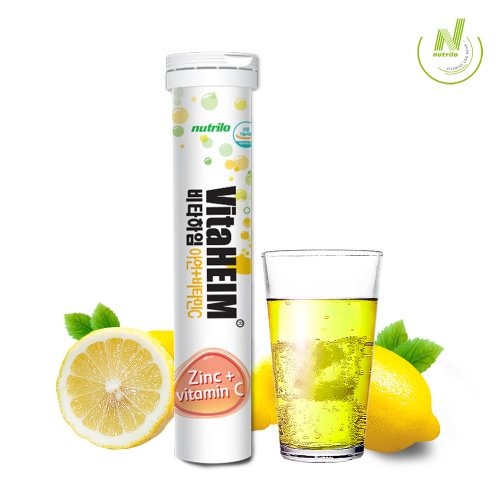 [비타하임]아연 + 비타민C (4,300mg x 20정) 레몬맛 6개 / 마시는 발포 비타민