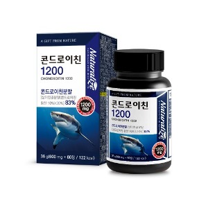 [네추럴라이즈] 콘드로이친 1200 (600 mg x 60정) / 상어연골분말 83%